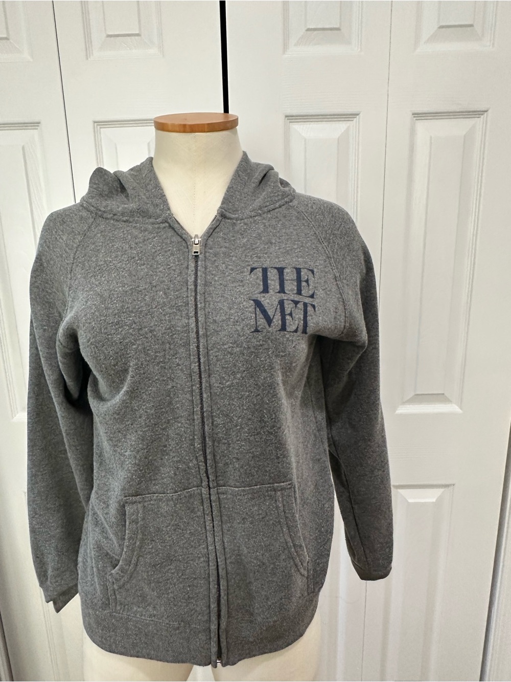 The Met Gray Zip-Up Hoodie